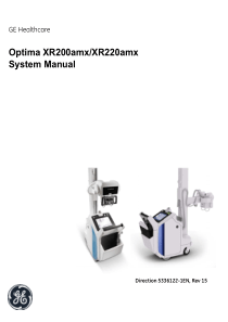 GE Optima XR200amxXR220amx System Manual
