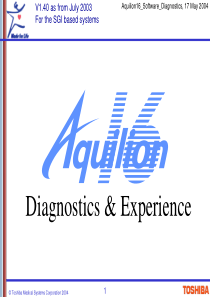 东芝CT  Aquilion16_Software_Diagnostics
