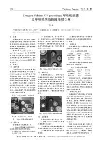 DragerFabiusGSpremium呼吸机泄露及呼吸机失败故障维修2例