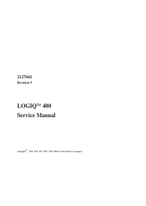 GE LOGIQ 400 彩超英文维修手册