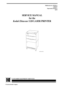 Kodak Ektascan 1120激光相机维修手册（英文PDF 204页）