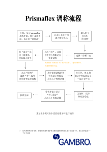 Prisma flex秤校准的步骤