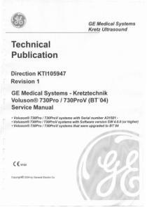 GE voluson 730proservicemenual