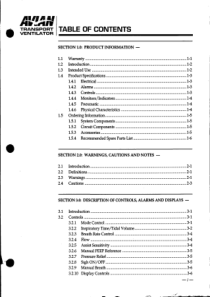 Bird Avian Transport Ventilator - Service manual