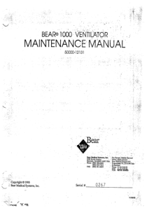 Bear_1000_Ventilator_-_Service_manual