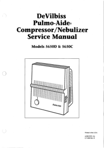 DeVilbiss Pulo-Aide Nebulizer - Service manual
