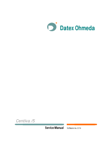 Datex-Ohmeda Centiva-5 - Service manual