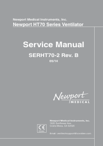 Newport HT-70 Ventilator - Service manual