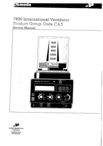 Ohmeda_7800_Ventilator_-_Service_manual