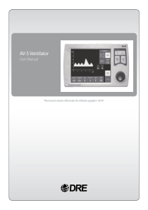 DRE AV-S Ventilator - User manual