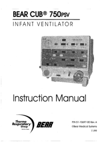 Bear Cup 750 PSV - Instruction manual