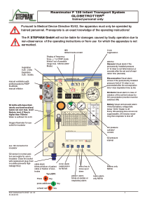 Stephan Reanimator F-120 - Short instruction