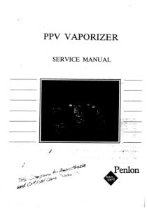 Penlon_PPV_Vaporizer_-_Service_manual