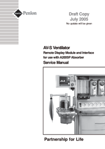 Penlon AV-S-Ventilator - Service manual (2005)
