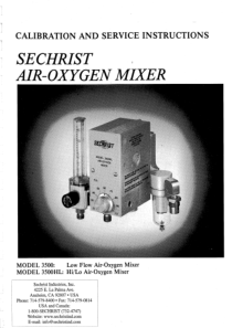 Sechrist_Air-Oxygen_Mixer_-_Service_manual