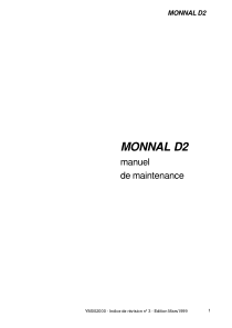 Taema Monnal D2 Anaesthesia Machine - Service manual (fr)