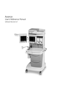 Datex-Ohmeda Avance - User Reference Manual