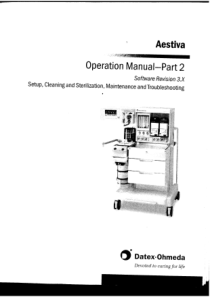 Datex-Ohmeda_Aestiva - User manual Part2