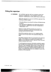 Datex-Ohmeda_TEC6plus Vaporizer - User manual