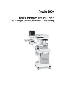 Datex-Ohmeda Aespire 7900 Anaesthesia Machine - User reference manual 2