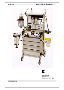 Ulco Elite 615 Anaesthetic Machine - User manual