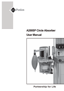 Penlon A-200 SP Circle Absorber - User manual