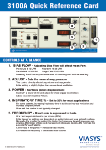 Viasys 3100 - Quick reference card