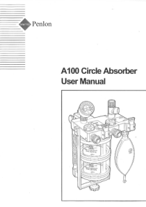 Penlon A100 Circle Absorber - User manual