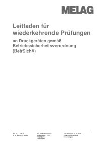 Melag - Leitfaden für wiederkehrende Prüfungen