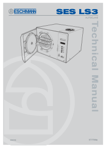 Eschmann Little Sister 3 Autoclave - Service manual