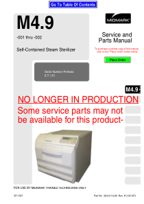 Midmark M4 - Servive manual