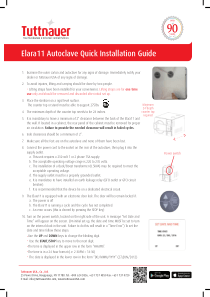Tuttnauer Elara11 Autoclave - Quick installation guide