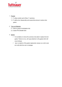 Tuttnauer Door Gasket - Installation guide