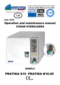 Reverberi_Pratika_B16-20_Sterilizer_-_Service_manual