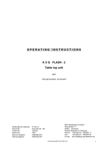 KSG Flash-2 - User manual