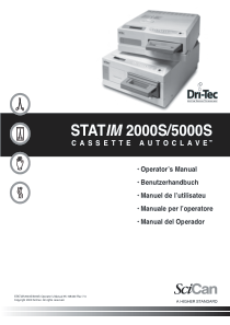 SciCan StatIm-2000S-5000S Cassette Autoclave - User manual (en,de,fr,it,es)