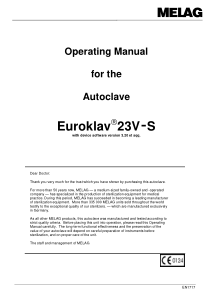 Melag_Euroclav_23VS_-_User_manual