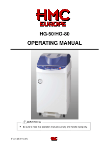 HMC HG Autoclave - User manual