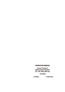 Amsco Century Autoclave - User manual