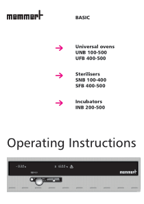 Memmert_UNB-SNB-INB_-_General_user_manual