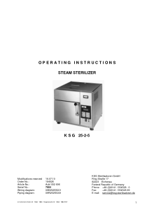 KSG 25-2-5 - User manual