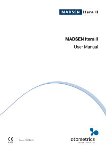 丹麦MADSEN Itera II 操作手册