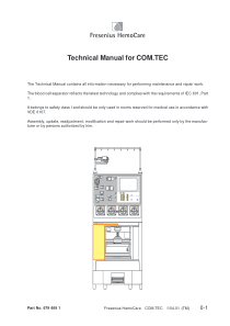 Fresenius_HemoCare_com.tec_-_Technical_manual