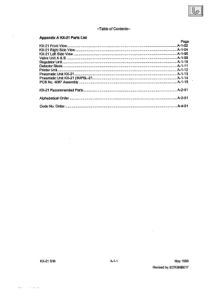 Sysmex KX-21Analyzer - Service manual
