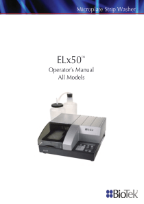 Biotek ELx50 - User manual