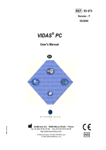 Biomerieux Vidas PC - User Manual