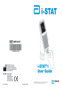 Abbott iStat 1 - User guide