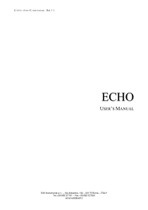 Edif Echo PC  Analyzer - User manual