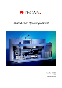 Tecan Genesis RMP - User manual
