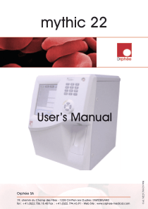 Orphee Mythic 22 Hematology Analyzer - User manual